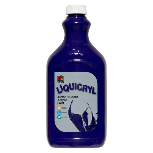 Educational Colours Liquicryl Junior Student Acrylic Paint 2L Purple