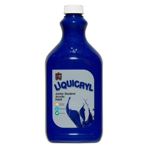 Educational Colours Liquicryl Junior Student Acrylic Paint 2L Warm Blue