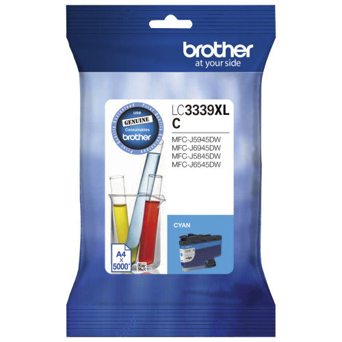 Brother LC3339XLC High Yield Ink Cartridge 5000 Pages Cyan