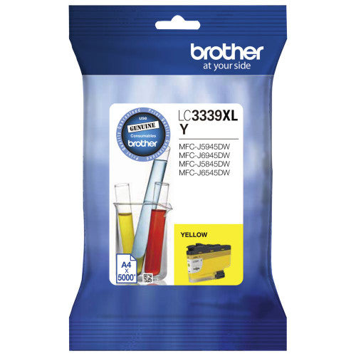 Brother LC3339XLY High Yield Ink Cartridge 5000 Pages Yellow