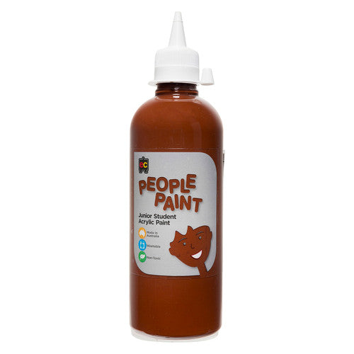 Educational Colours People Paint Junior Student Acrylic Paint 500ml Flesh Tone Mahogany