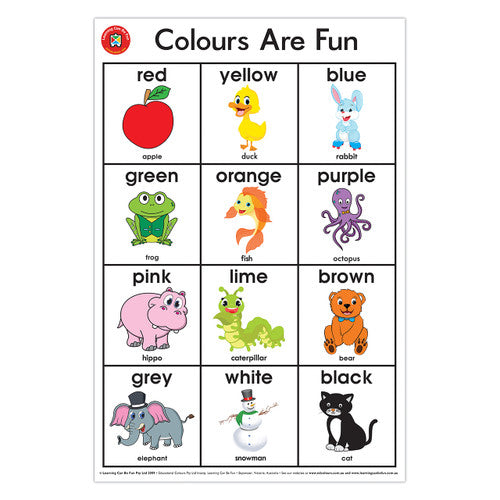 Learning Can Be Fun Colours Are Fun Poster