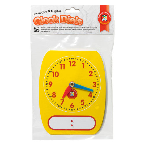 Learning Can Be Fun Clock Dials Analogue and Digital Hangsell