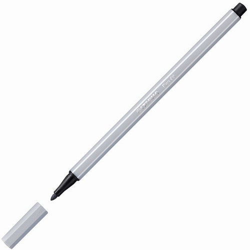 Stabilo Pen 68 Premium Colouring Fibre Tip Pen 1.0mm Light Cold Grey Box of 10