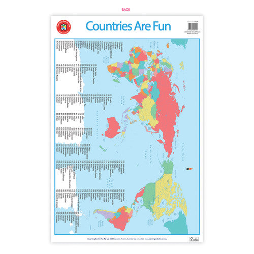 Learning Can Be Fun Countries Are Fun Poster
