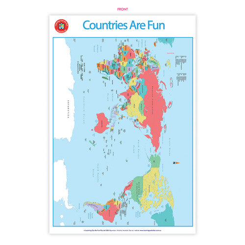 Learning Can Be Fun Countries Are Fun Poster