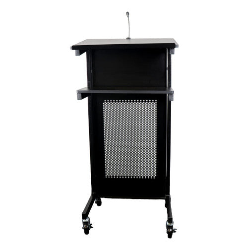 Rapidline Heavy Duty Lectern 445 x 450 x 1200mm Black