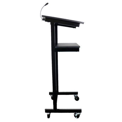 Rapidline Heavy Duty Lectern 445 x 450 x 1200mm Black