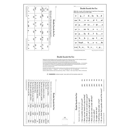 Learning Can Be Fun Double Sounds Are Fun Poster