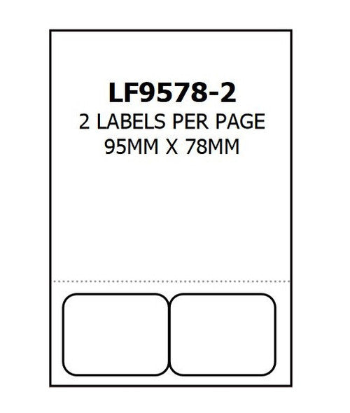 Bala Integrated Labels 95 x 78mm Pack of 500 Sheets