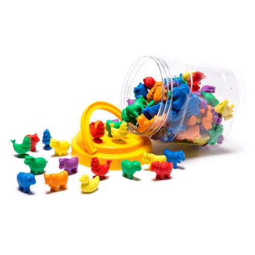 Learning Can Be Fun Counters Farm Animal Jar of 108