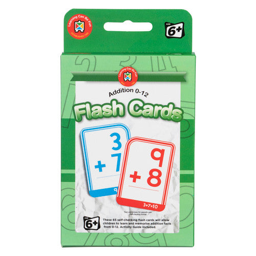 Learning Can Be Fun Flash Cards Addition 0 to 12