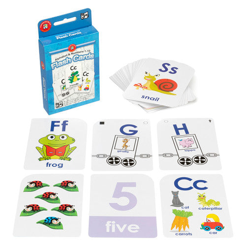 Learning Can Be Fun Flash Cards Alphabet and Numbers 1 to 10