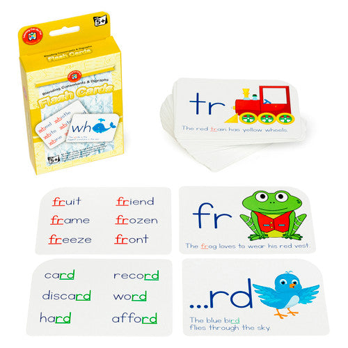 Learning Can Be Fun Flash Cards Blending Consonants and Digraphs
