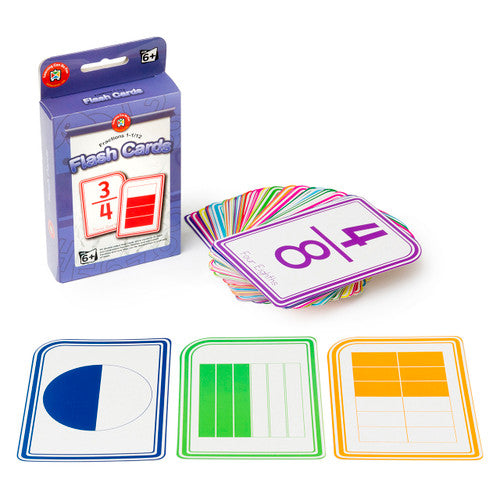 Learning Can Be Fun Flash Cards Fractions 1 to 1/12