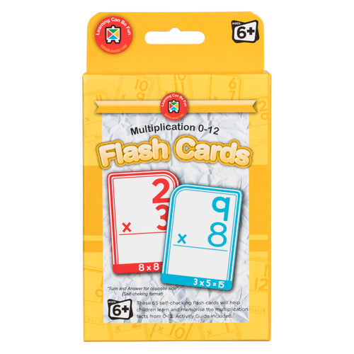 Learning Can Be Fun Flash Cards Multiplication 0 to 12