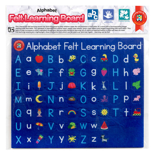 Learning Can Be Fun Felt Learning Board Alphabet