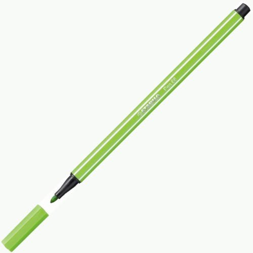 Stabilo Pen 68 Premium Colouring Fibre Tip Pen 1.0mm Light Green Box of 10