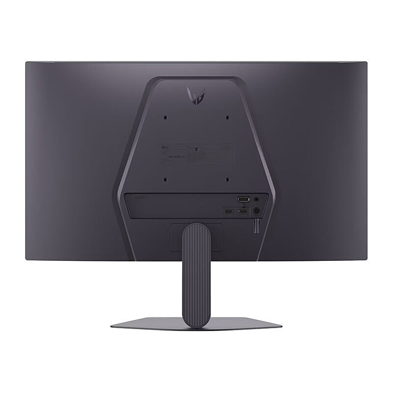 Rear view of the LG 25G523B-B 24.5-inch gaming monitor showing the input ports and stand mount