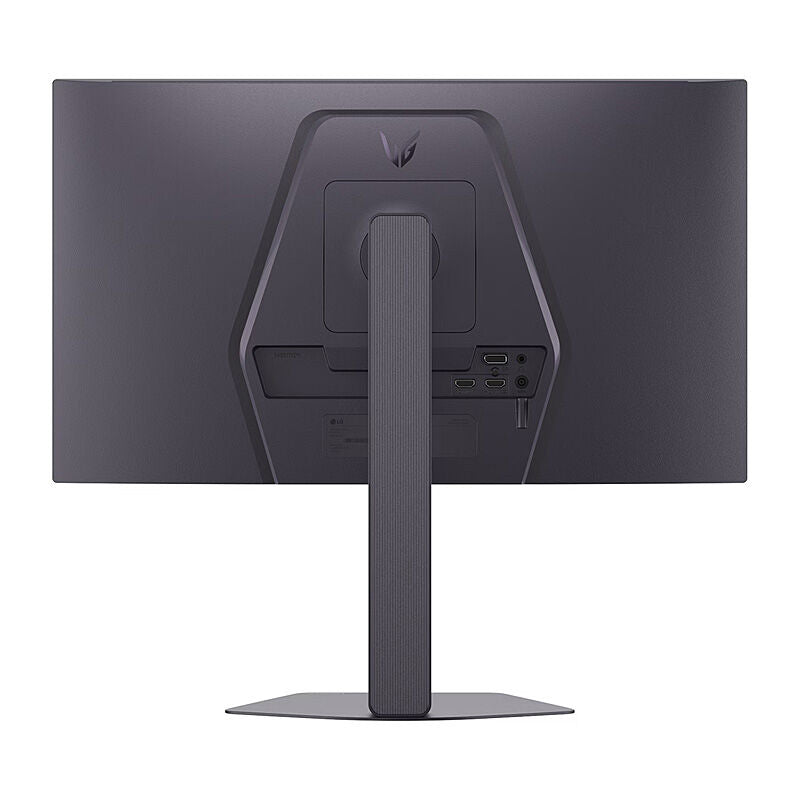 Rear view of the LG 25G550F-B 24.5-inch gaming monitor showing the input ports and stand mount