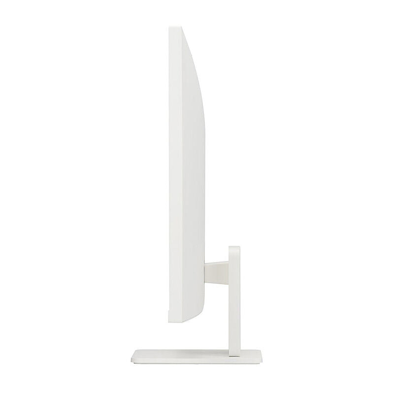 Rear view of the LG 32U721SA-W 31.5-inch smart monitor showing the USB-C and video connectivity and stand mount
