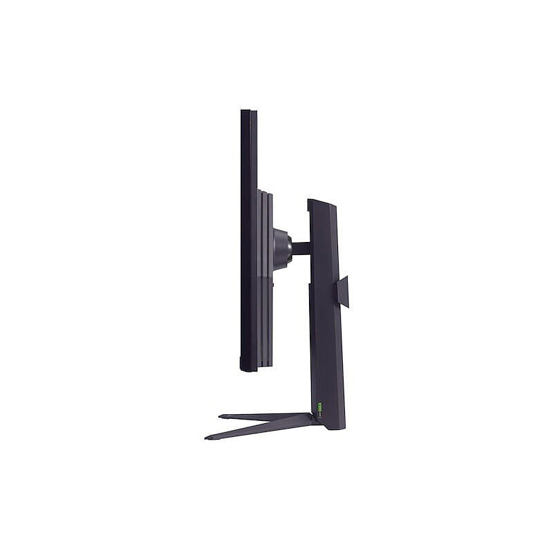 Rear view of the LG 32GS85Q 31.5-inch gaming monitor showing the input ports and the UltraGear stand mount