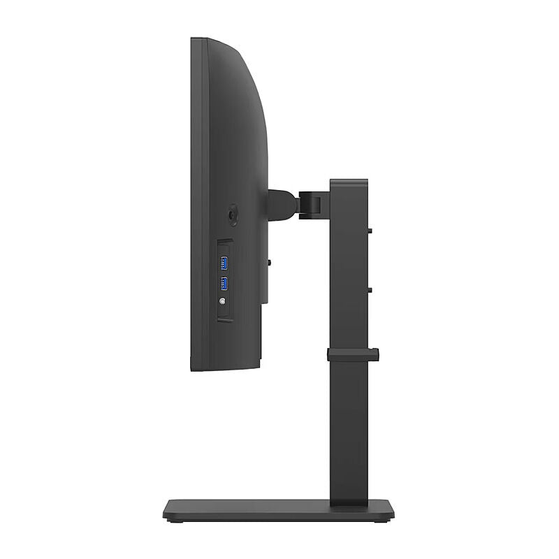 Rear view of the LG 34BA75QE-B 34-inch ultrawide monitor showing the USB-C 90W and KVM connectivity