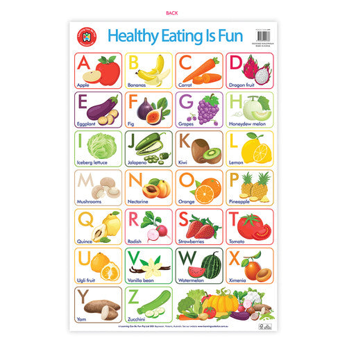 Learning Can Be Fun Healthy Eating Is Fun Poster