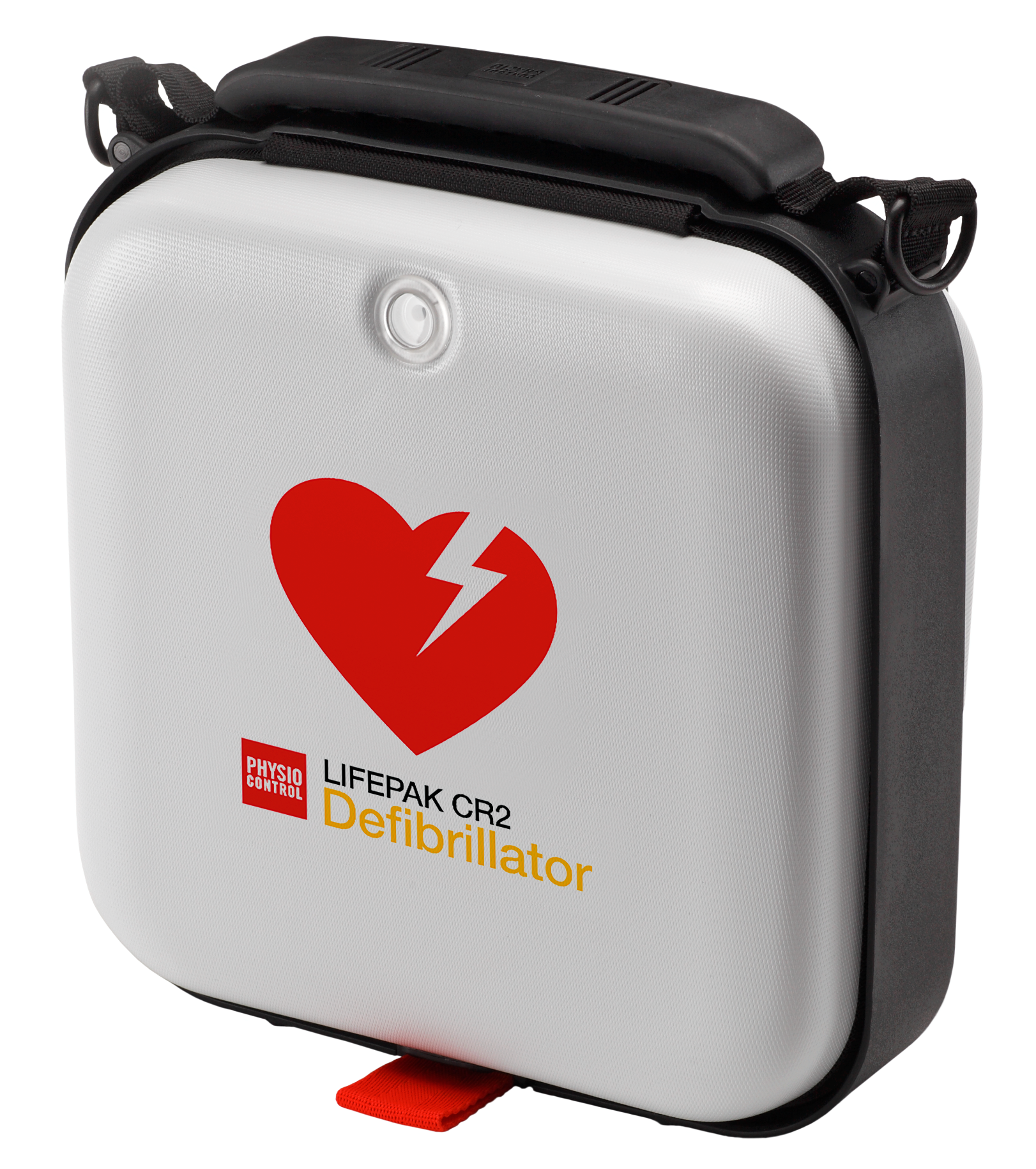 LIFEPAK CR2 cprINSIGHT Fully-Automatic Defibrillator 4G showing public access AED with fully-automatic shock delivery and cprINSIGHT real-time CPR feedback