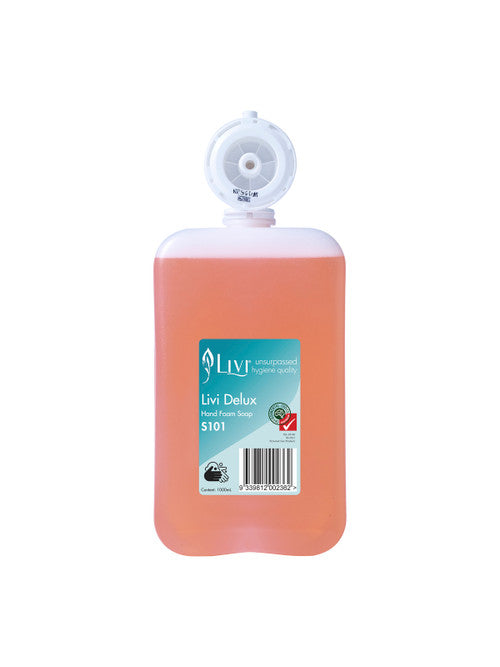 Livi S101 Delux Hand Foam Soap 1000ml Single