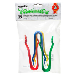 Learning Can Be Fun Jumbo Tweezers Pack of 4 Hangsell