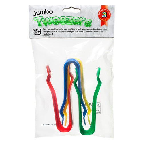 Learning Can Be Fun Jumbo Tweezers Pack of 4 Hangsell