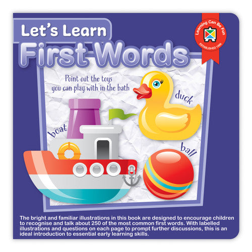 Learning Can Be Fun Let's Learn First Words Board Book
