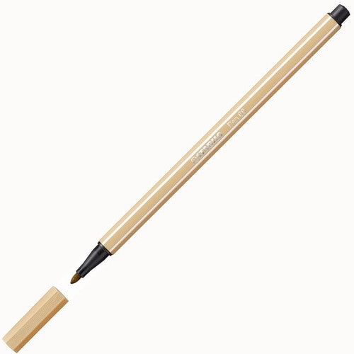 Stabilo Pen 68 Premium Colouring Fibre Tip Pen 1.0mm Light Ochre Box of 10