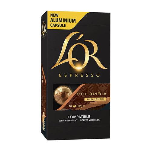 LOR Espresso Capsules Colombia Intensity 8 Box of 100