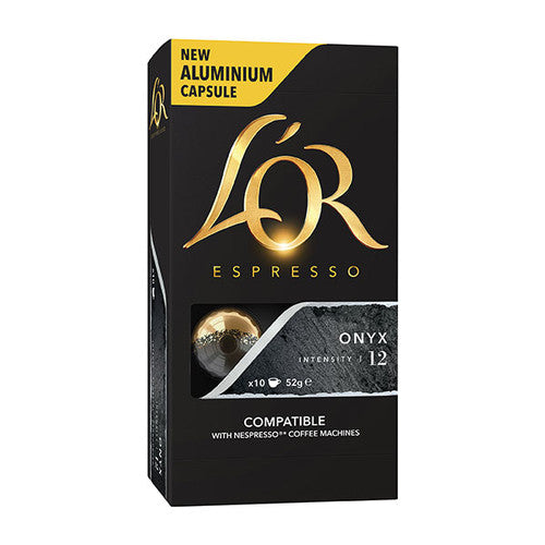LOR Espresso Capsules Onyx Intensity 12 Box of 100