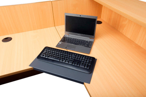 Rapidline Corner Lozenge for L Shaped Workstation 25mm Top Graphite
