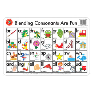 Learning Can Be Fun Blending Consonants Are Fun Placemat
