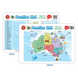 Learning Can Be Fun Practise Mat Map of Australia