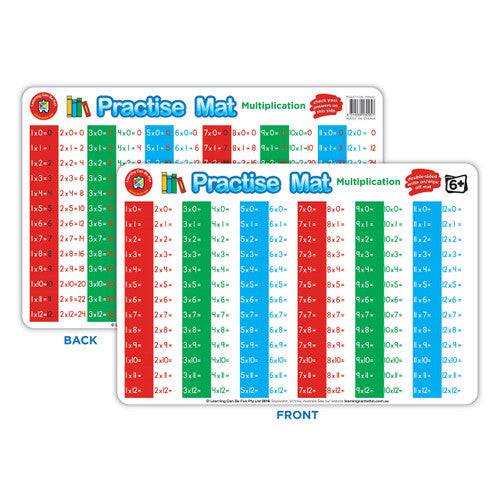 Learning Can Be Fun Practise Mat Multiplication