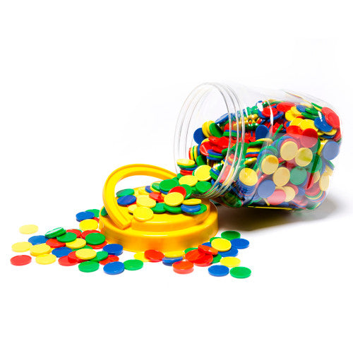 Learning Can Be Fun Counters Small 4 Colour Jar of 1000