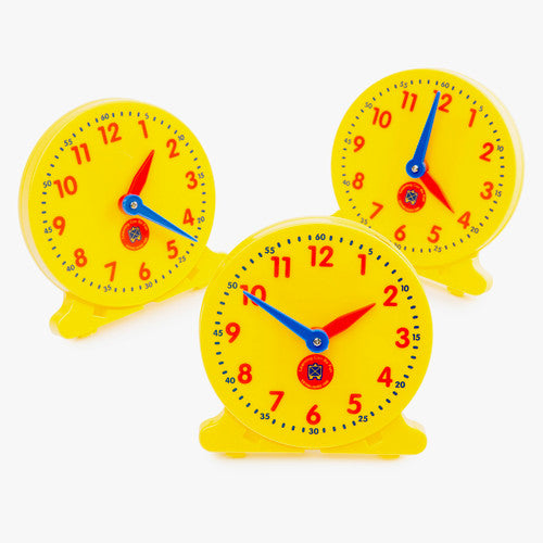Learning Can Be Fun Teach Me Time Clocks Box of 6