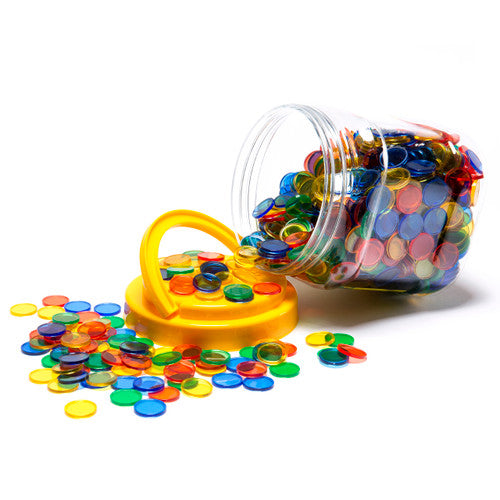 Learning Can Be Fun Counters Small Transparent Jar of 1000
