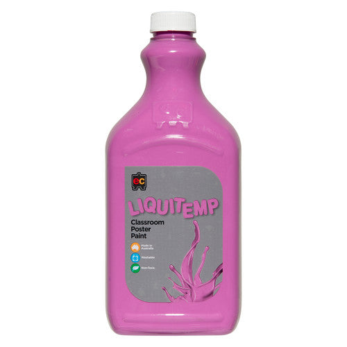 Educational Colours Liquitemp Classroom Poster Paint 2L Lilac