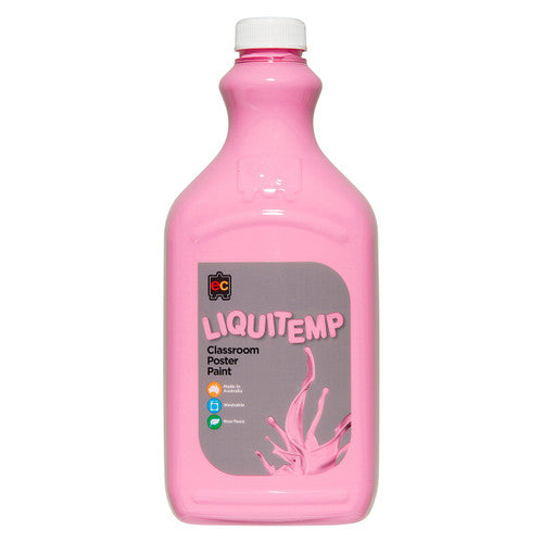 Educational Colours Liquitemp Classroom Poster Paint 2L Pink