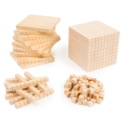 Learning Can Be Fun Wooden Base Ten Set of 121