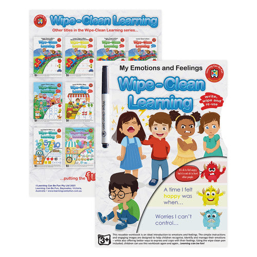 Learning Can Be Fun Wipe-Clean Learning My Emotions and Feelings