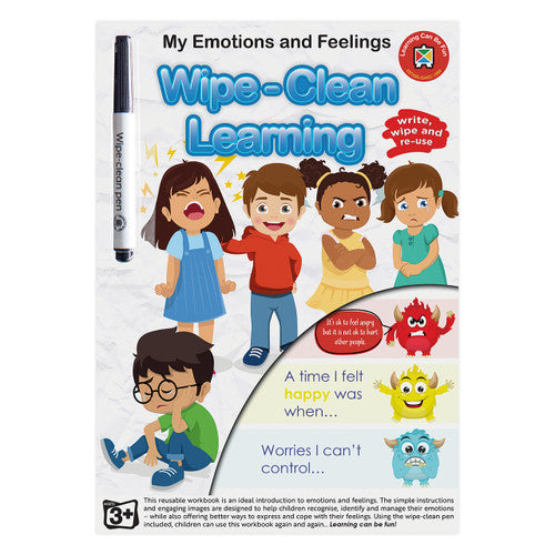 Learning Can Be Fun Wipe-Clean Learning My Emotions and Feelings