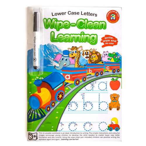 Learning Can Be Fun Wipe-Clean Learning Lower Case Letters