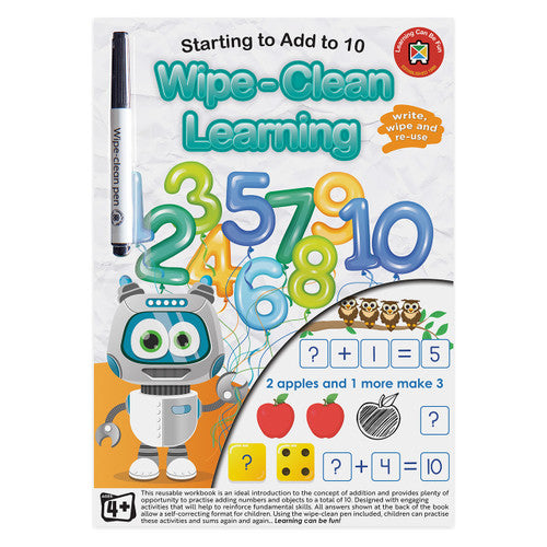 Learning Can Be Fun Wipe-Clean Learning Starting to Add to 10